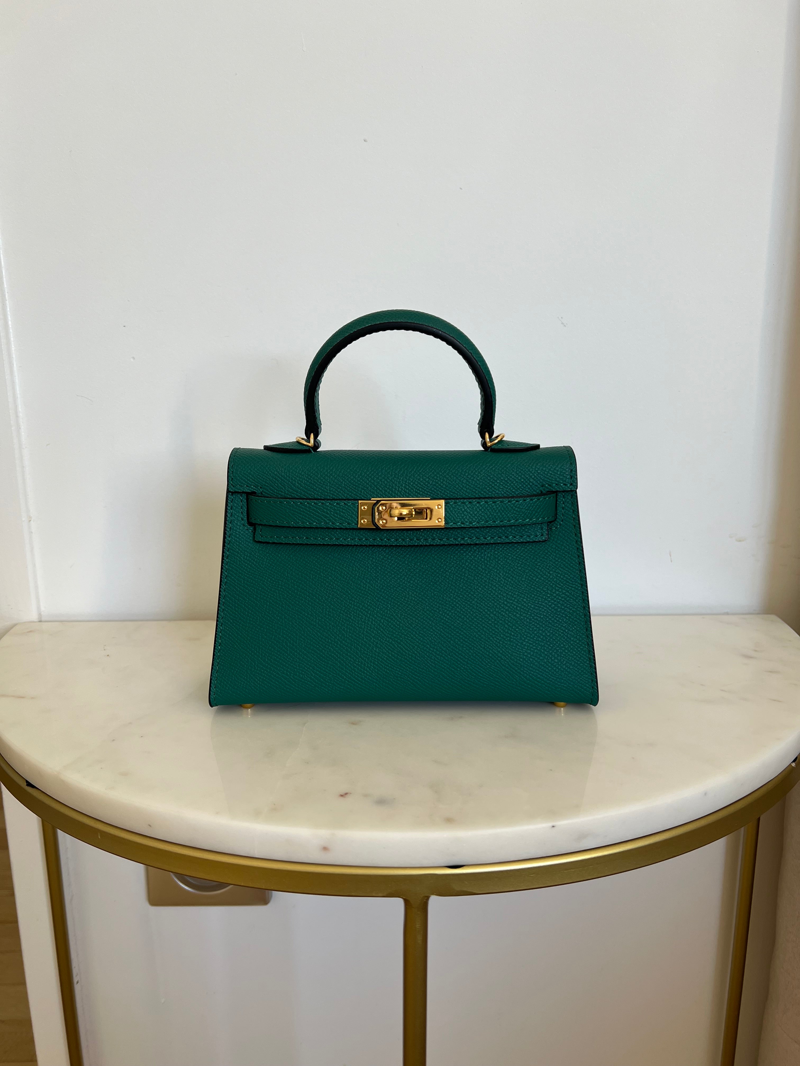 SELMA BAG DARK GREEN GOLD