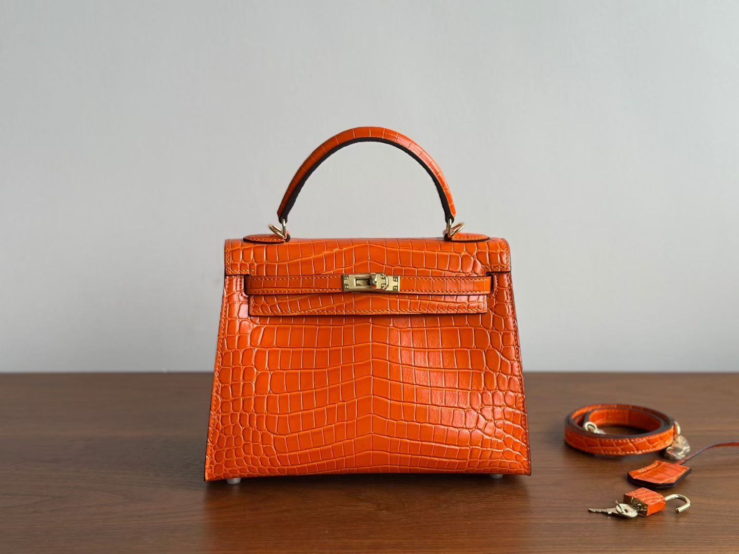 SELMA BAG CROCO ORANGE