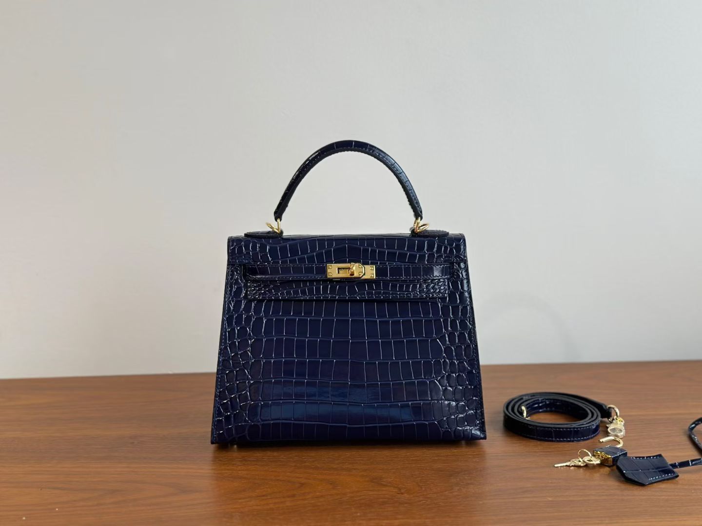 SELMA BAG CROCO MARINE
