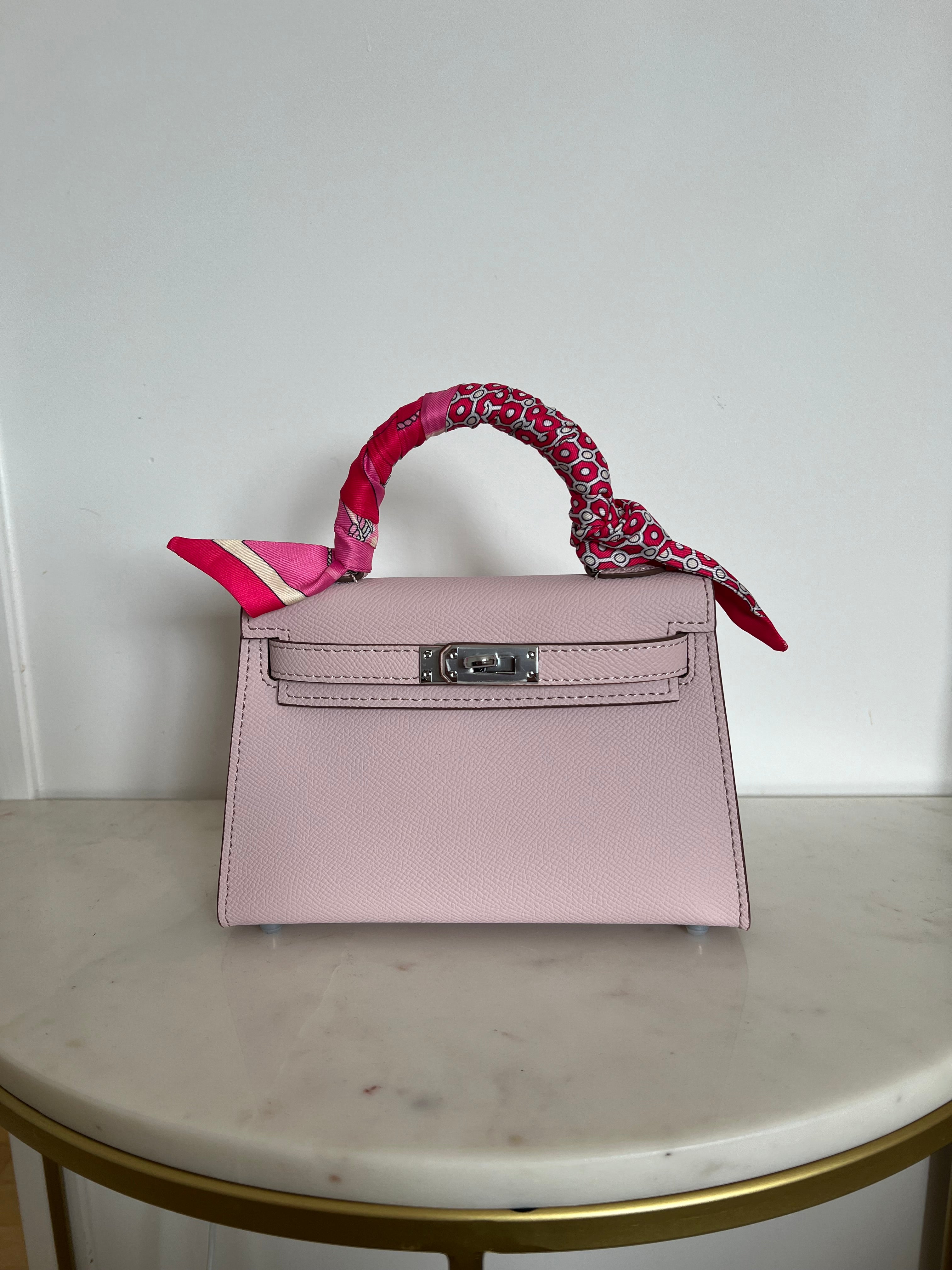 SELMA BAG LIGHT PINK SILVER